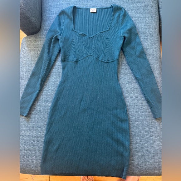 Abercrombie Knit Bodycon Cocktail Sweater Midi Dress- Size MP - Picture 1 of 12